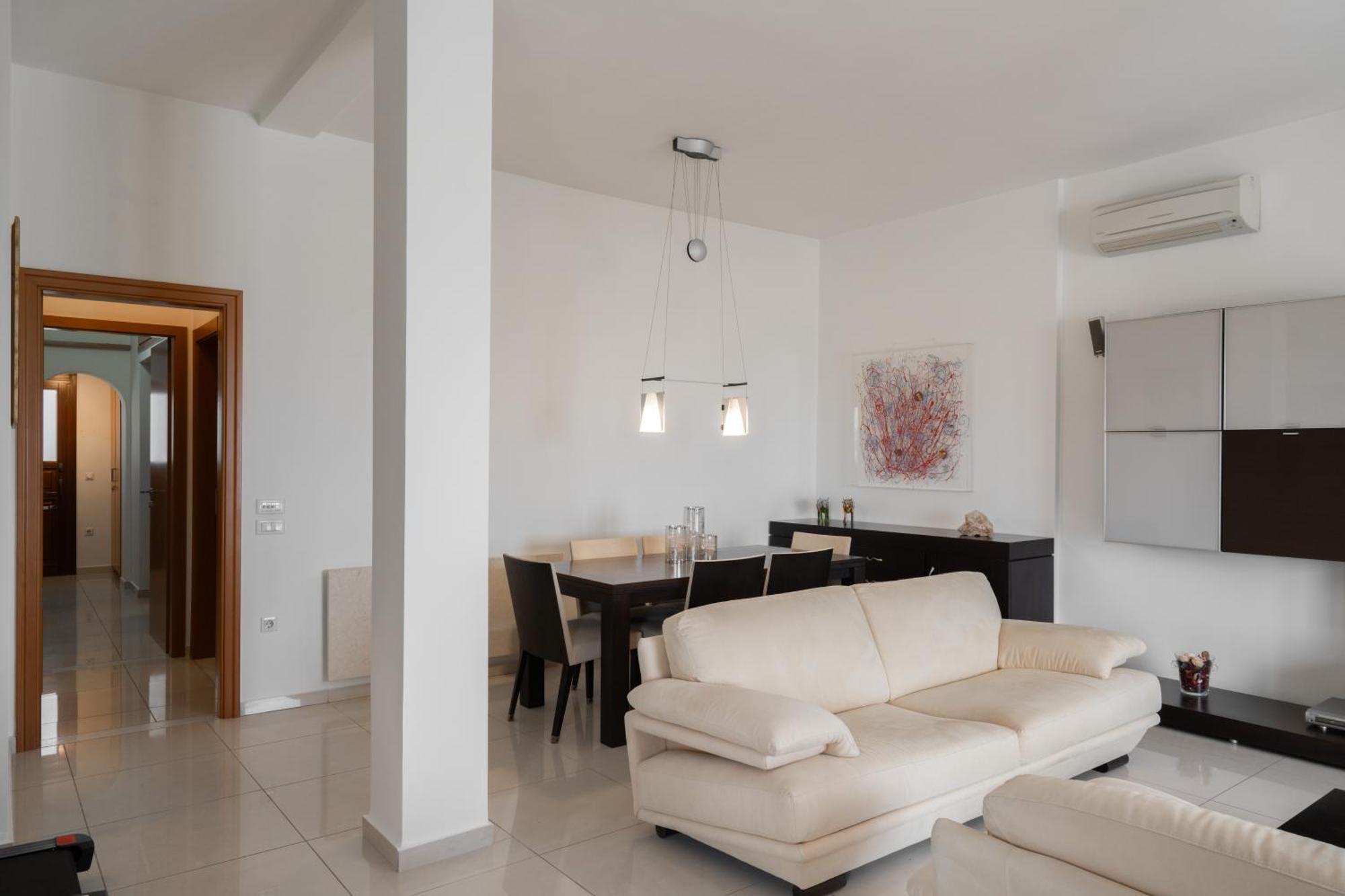 Central Seaview Heven Apartment In Fira  Exteriér fotografie