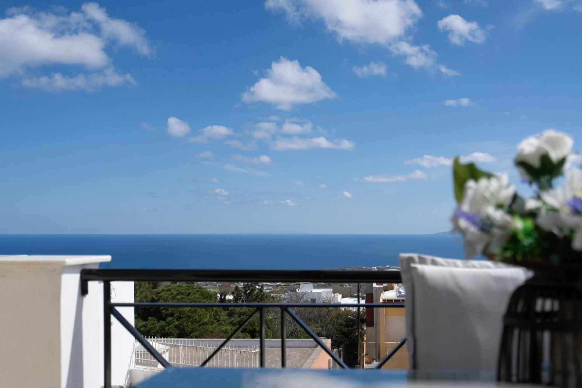 Central Seaview Heven Apartment In Fira  Exteriér fotografie