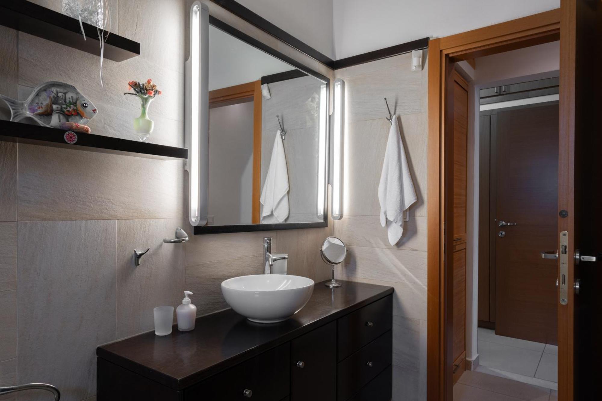 Central Seaview Heven Apartment In Fira  Exteriér fotografie