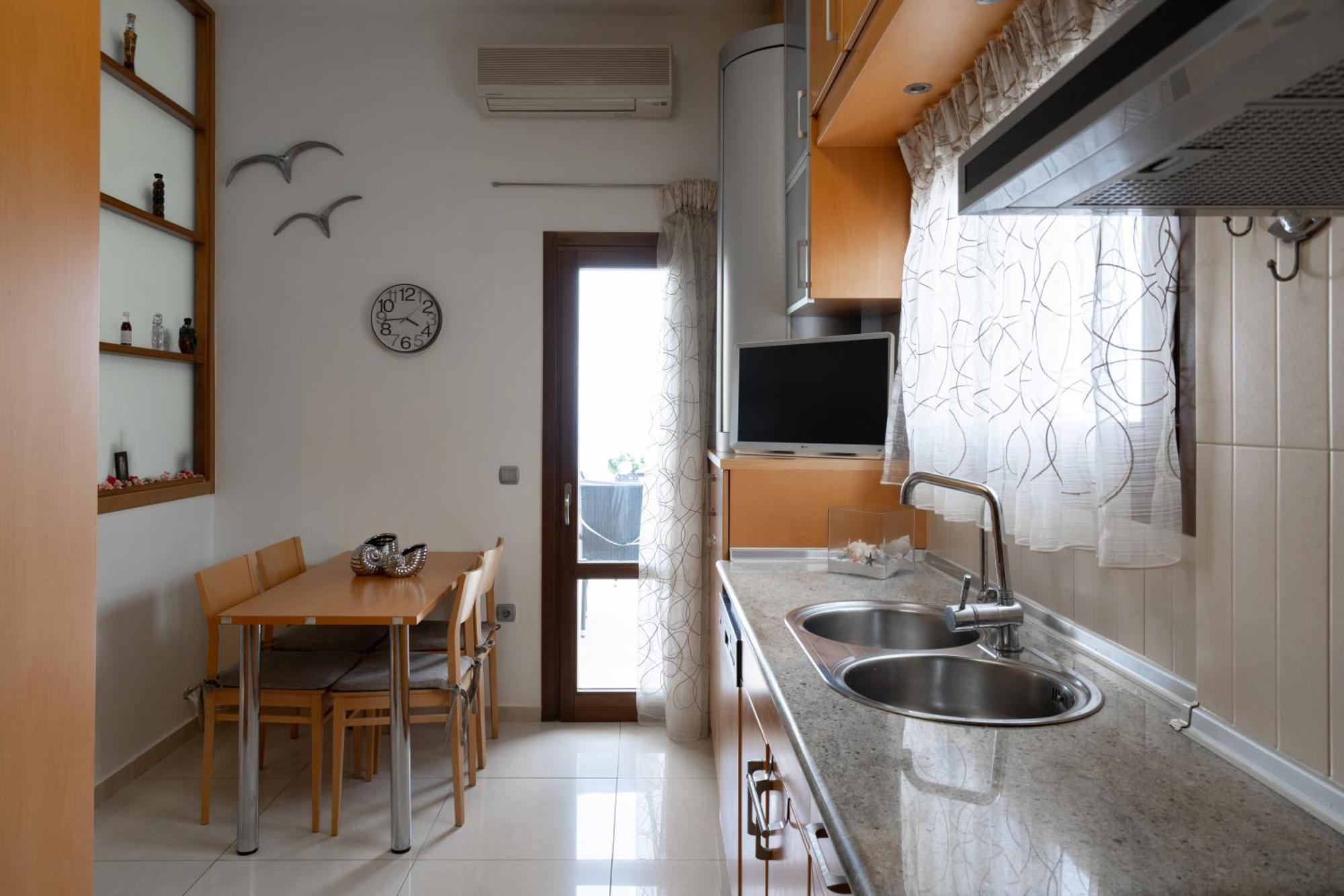 Central Seaview Heven Apartment In Fira  Exteriér fotografie