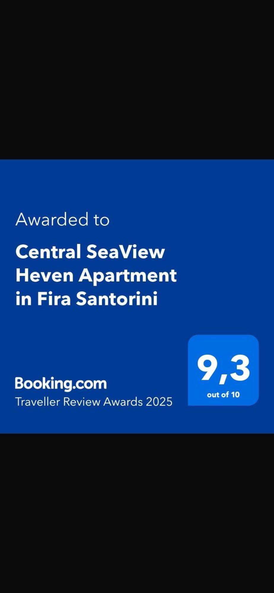 Central Seaview Heven Apartment In Fira  Exteriér fotografie